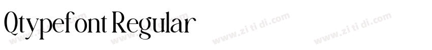 Qtypefont Regular字体转换 Qtypefont Regular字体转换